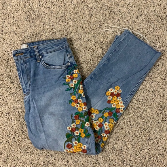 Free People Denim - Free People Embroidered Jeans